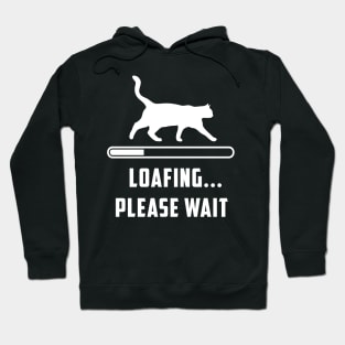 Funny Cute Cat Loafing...Please Wait Hoodie